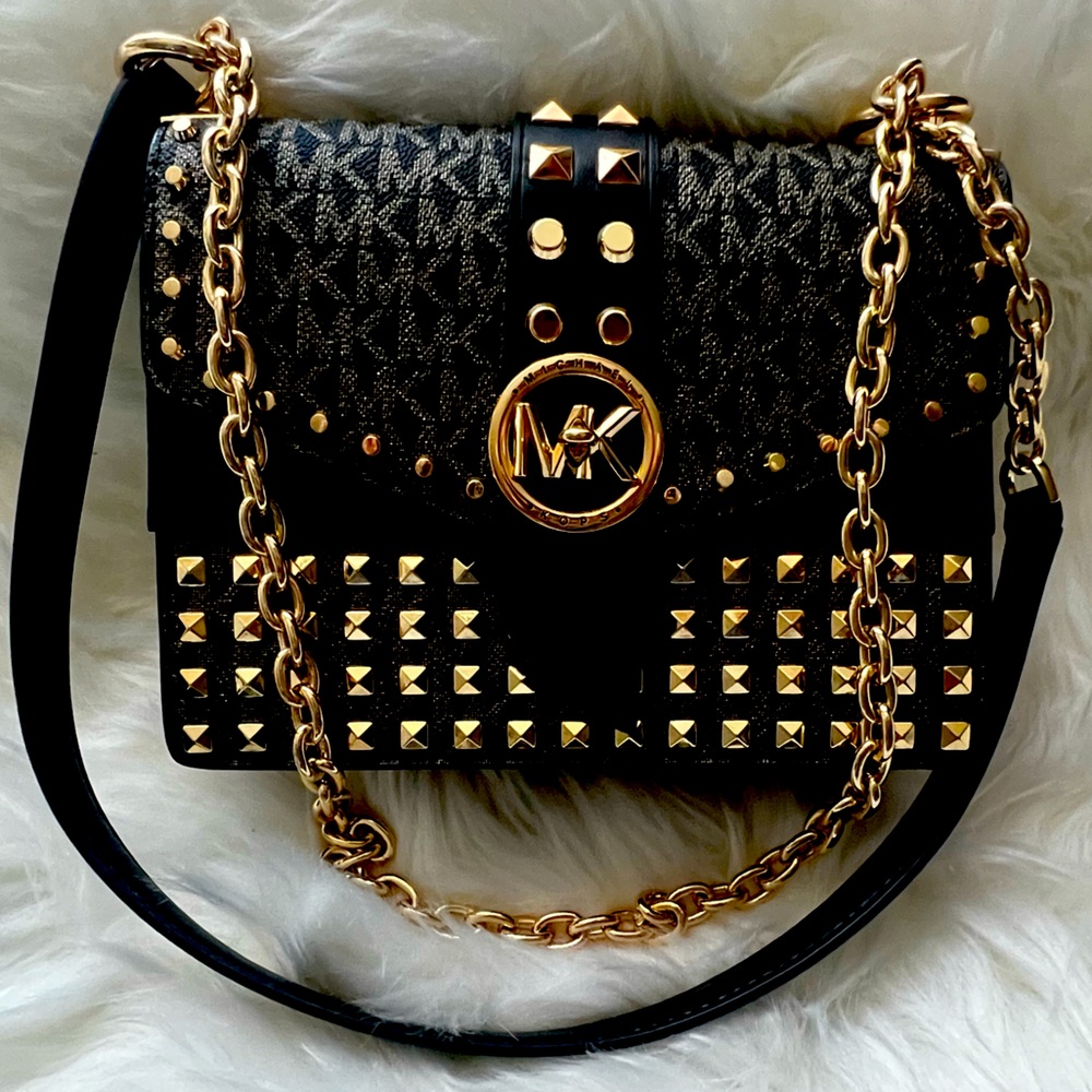 Michael Kors shoulder and Crossbody studded purse